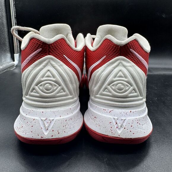 NIKE KYRIE 5 ID CUSTOM RED PINK VDAY COLOR WAY AV7917-991 Rare MENS SIZE 7.5 EUC - Picture 6 of 9